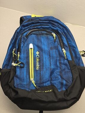 Columbia Mount Bailey Backpack Blue Laptop School Travel Bag